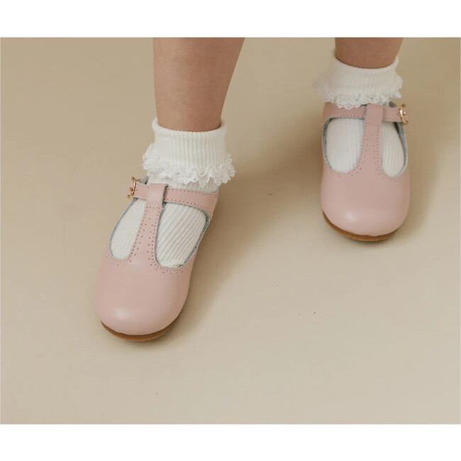 Eleanor T-Bar Flat, Pink - Flats - 3