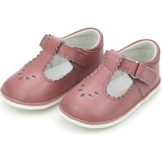 Dottie Scalloped T-Strap Mary Jane (Baby), Vintage Rose