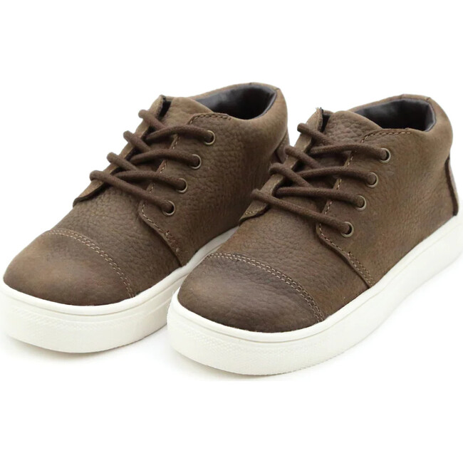 Wyatt Lace Up Sneaker, Brown - Sneakers - 1