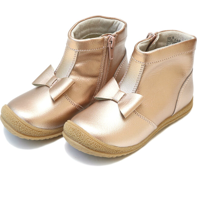 Hilary Bow Boot, Rose Gold