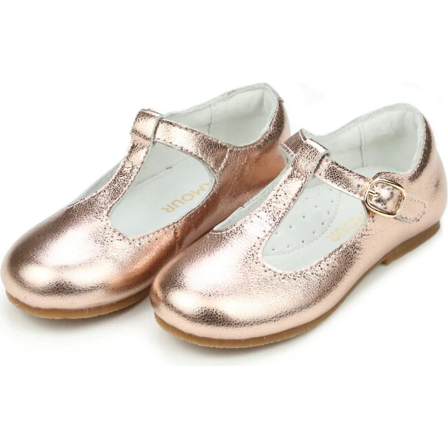 Eleanor T-Bar Flat, Rosegold