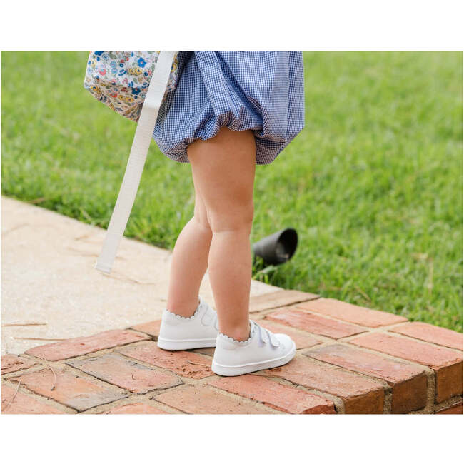 Caroline Scalloped Sneaker, White - Sneakers - 3