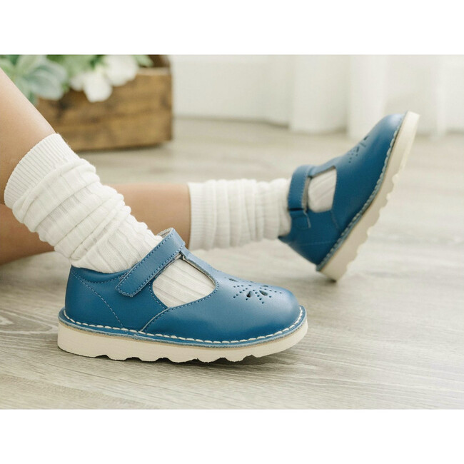 Alix Wedge Mary Jane, Cerulean Blue - T-Straps - 3