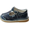 Ruthie T-Strap Stitched Patent Mary Jane, Navy - Mary Janes - 2