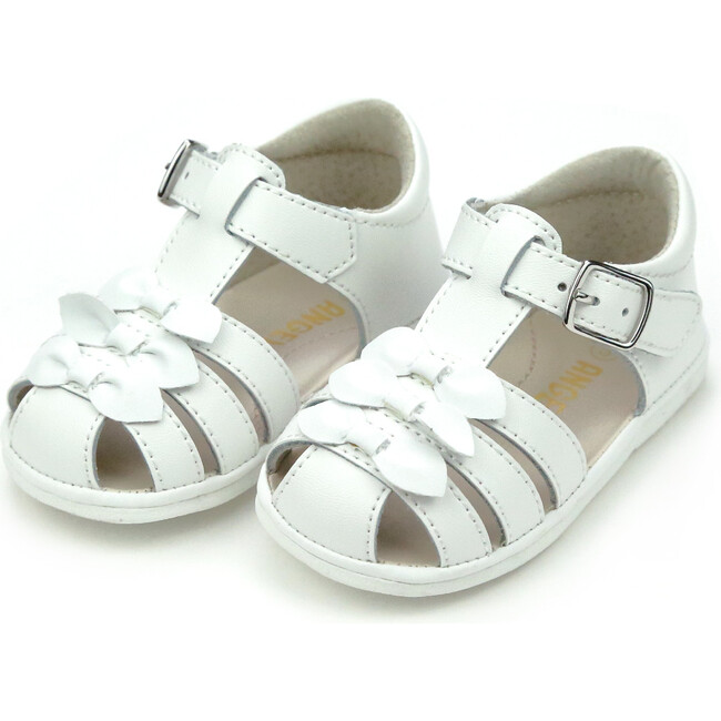 Everly Bow Sandal, White
