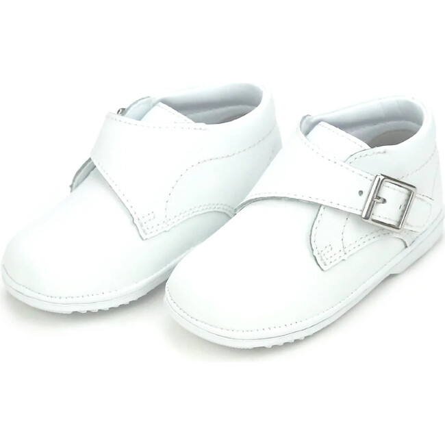 Finch Boy's Buckled Leather Boot (Baby), White