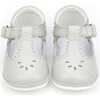 Baby Dottie Scalloped T-Strap Mary Jane, Grey - Mary Janes - 2
