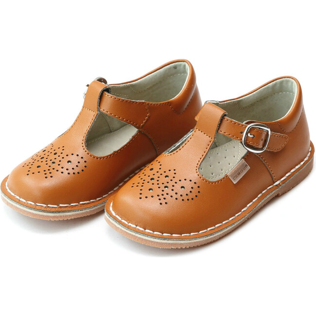 Ollie T-Strap Leather Mary Jane, Terra
