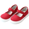 Jenna Canvas Mary Jane, Red - Mary Janes - 1 - thumbnail