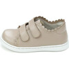 Caroline Scalloped Sneaker, Almond - Sneakers - 4