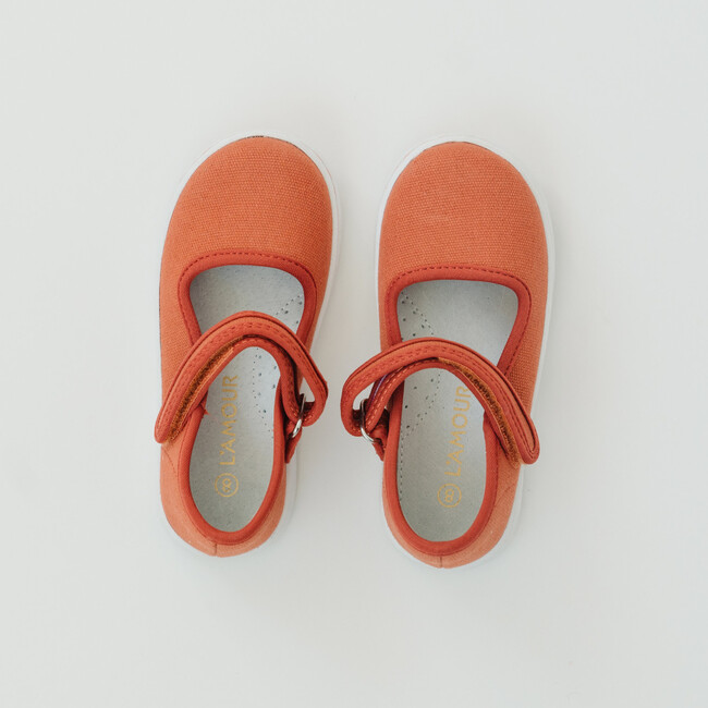 Jenna Canvas Mary Jane, Terracotta - Mary Janes - 3