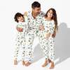 Christmas Tree Farm Bamboo Men's Pajama Set, White - Pajamas - 2