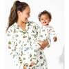 Christmas Tree Farm Bamboo Women's Pajama Set, White - Pajamas - 3