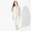Christmas Tree Farm Bamboo Women's Pajama Set, White - Pajamas - 6