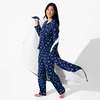 Snowflake Bamboo Women's Pajama Set, White - Pajamas - 6