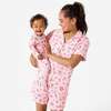 Candy Cane Lane Bamboo Women's Pajama Short Set, Pink - Pajamas - 6