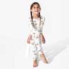 Yuletide Bamboo Kids Pajamas, White - Pajamas - 3