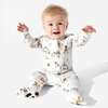 Yuletide Bamboo Convertible Footie, White - Footie Pajamas - 4