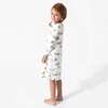 Yuletide Bamboo Girls' Long Sleeve Dress, White - Dresses - 7