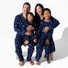 Snowflake Bamboo Kids Pajamas, Blue - Pajamas - 5