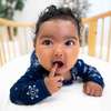 Snowflake Bamboo Convertible Footie, Blue - Footie Pajamas - 3