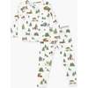 Christmas Tree Farm Bamboo Kids Pajamas, White - Pajamas - 1 - thumbnail