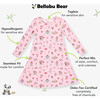Candy Cane Lane Bamboo Girls' Long Sleeve Dress, Pink - Dresses - 2