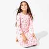 Candy Cane Lane Bamboo Girls' Long Sleeve Dress, Pink - Dresses - 3