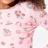 Candy Cane Lane Bamboo Kids Pajamas, Pink - Pajamas - 4
