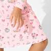 Candy Cane Lane Bamboo Girls' Long Sleeve Dress, Pink - Dresses - 4