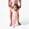 Candy Cane Lane Bamboo Convertible Footie, Pink - Footie Pajamas - 6