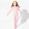 Candy Cane Lane Bamboo Kids Pajamas, Pink - Pajamas - 6