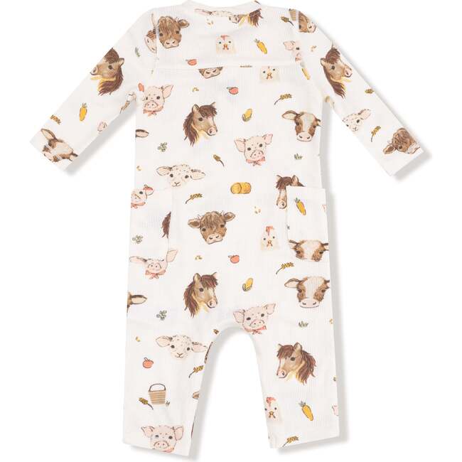 Uni Romper, Vintage Baby Farm Animals - Rompers - 3