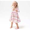 Twirly Long Sleeve Dress, Sugar Plum Fairy Nutcracker Fair Isle Pink - Dresses - 2