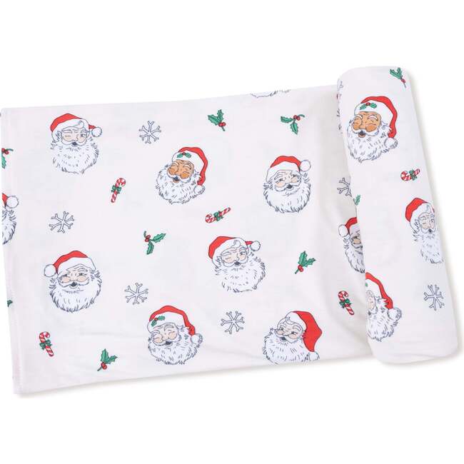 Swaddle Blanket, Vintage Santas