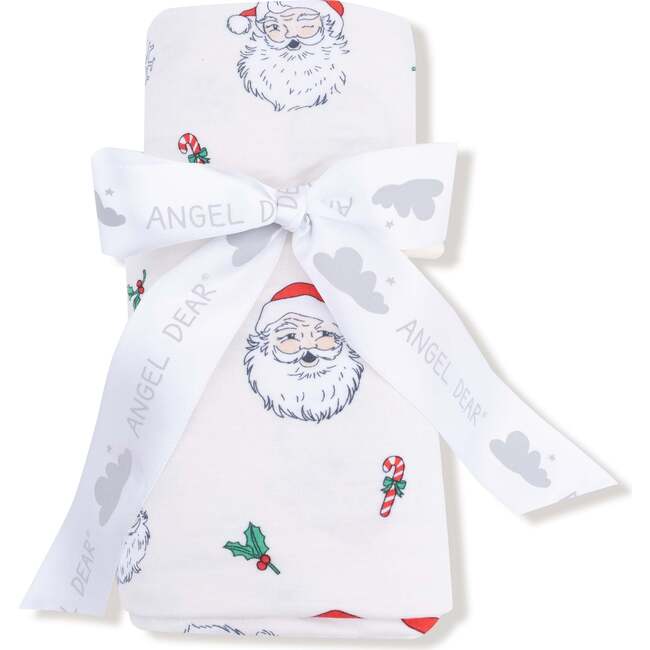 Swaddle Blanket, Vintage Santas - Swaddles - 2