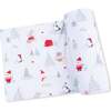 Swaddle Blanket, Santa Ski Friends - Swaddles - 1 - thumbnail