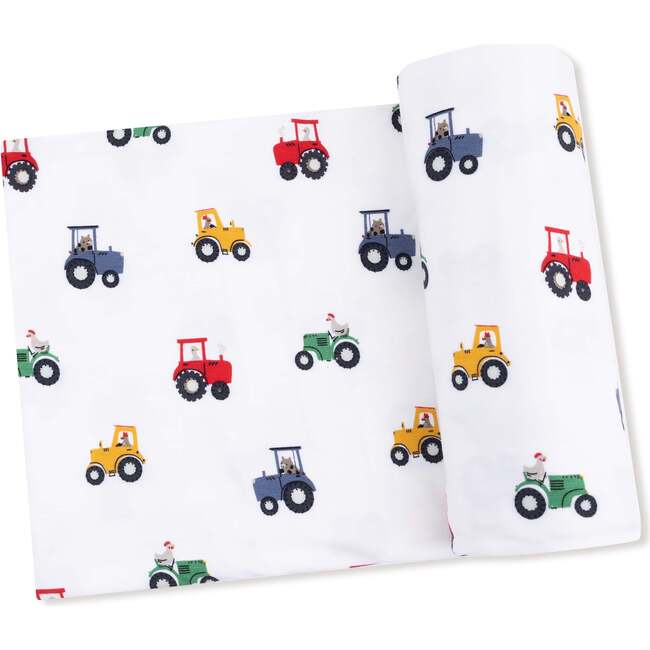 Swaddle Blanket, Mini Tractors