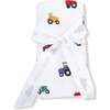Swaddle Blanket, Mini Tractors - Swaddles - 2
