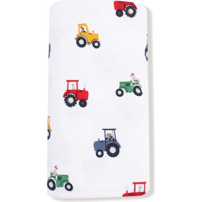 Swaddle Blanket, Mini Tractors - Swaddles - 3