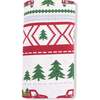 Swaddle Blanket, Red Truck Fair Isle - Swaddles - 3 - thumbnail