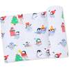 Swaddle Blanket, Holiday Penguins - Swaddles - 1 - thumbnail