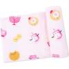 Swaddle Blanket, Hanukkah Pink - Swaddles - 1 - thumbnail