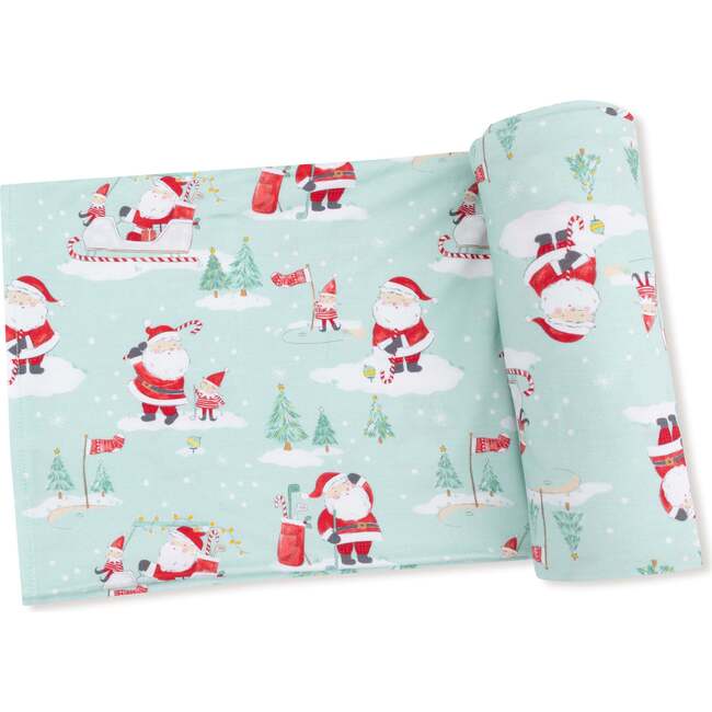 Swaddle Blanket, Golfing Santa and Elves