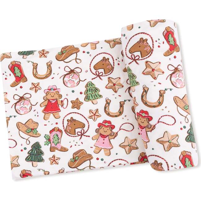 Swaddle Blanket, Cowgirl Christmas Cookies