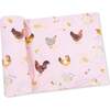 Swaddle Blanket, Collectors Chickens Pink - Swaddles - 1 - thumbnail