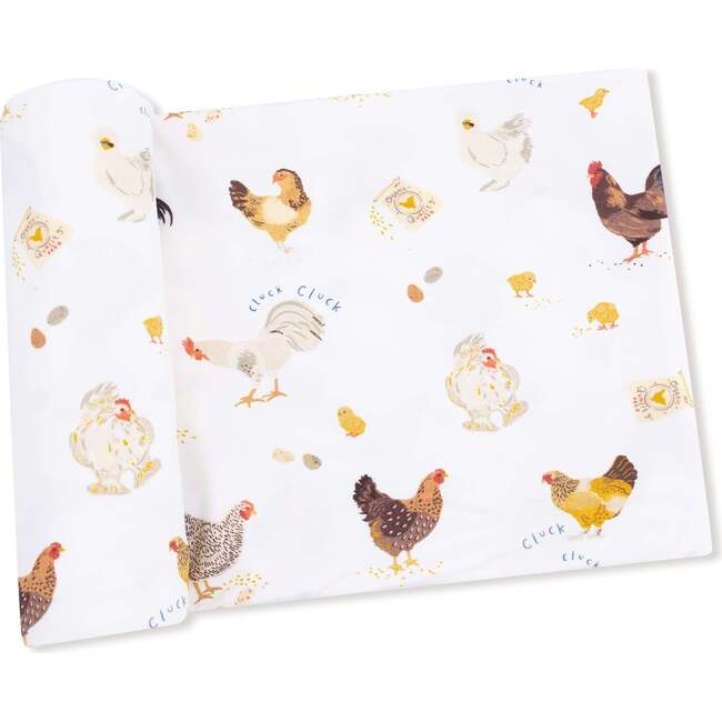 Swaddle Blanket, Collectors Chickens Unisex