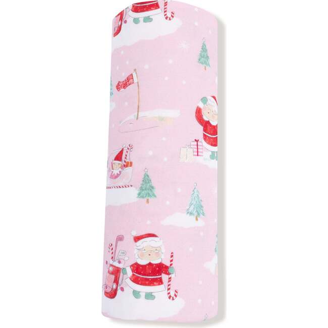 Swaddle Blanket, Golfing Mrs. Clause and Elves - Swaddles - 3