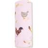 Swaddle Blanket, Collectors Chickens Pink - Swaddles - 3