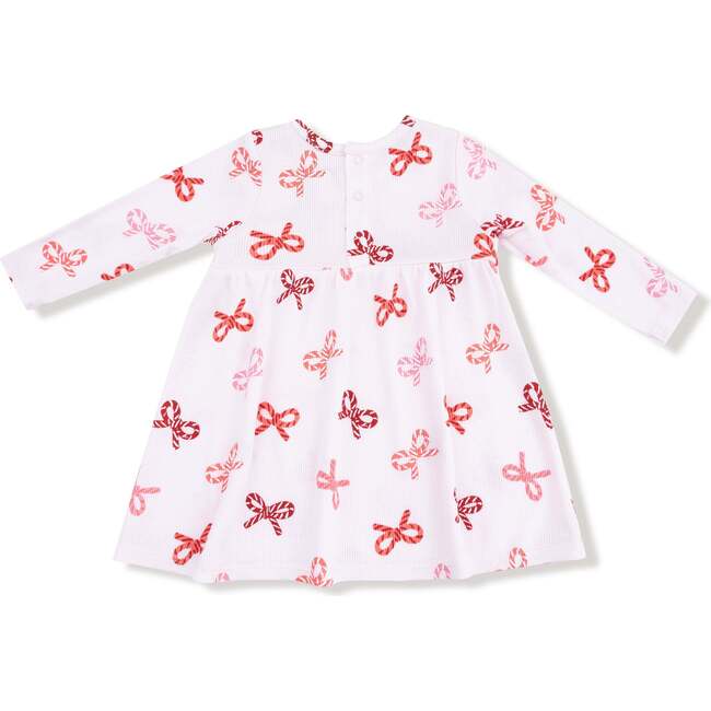 Simple Dress + Bloomer, Candy Cane Bows - Dresses - 3